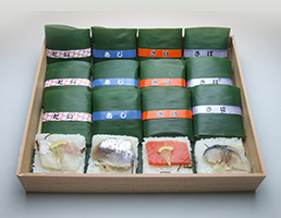 笹寿司16個入（鮭・鯖・鯛・鯵各4）
