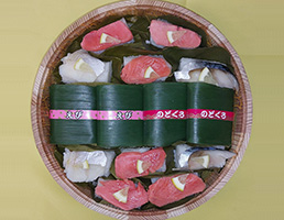 柿の葉寿司・笹寿司詰合桶　28個入